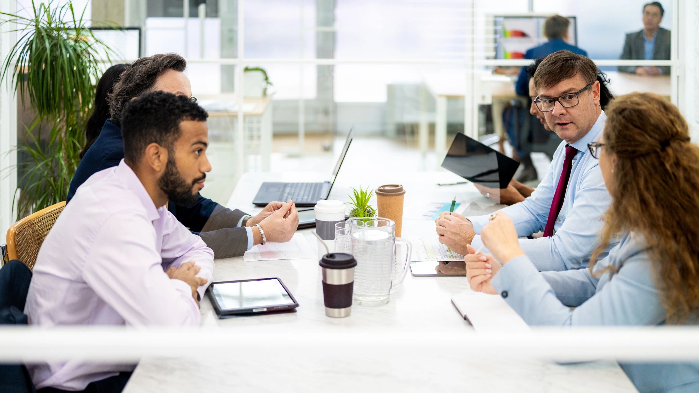 Business compliance meeting representing EU import regulations guidance